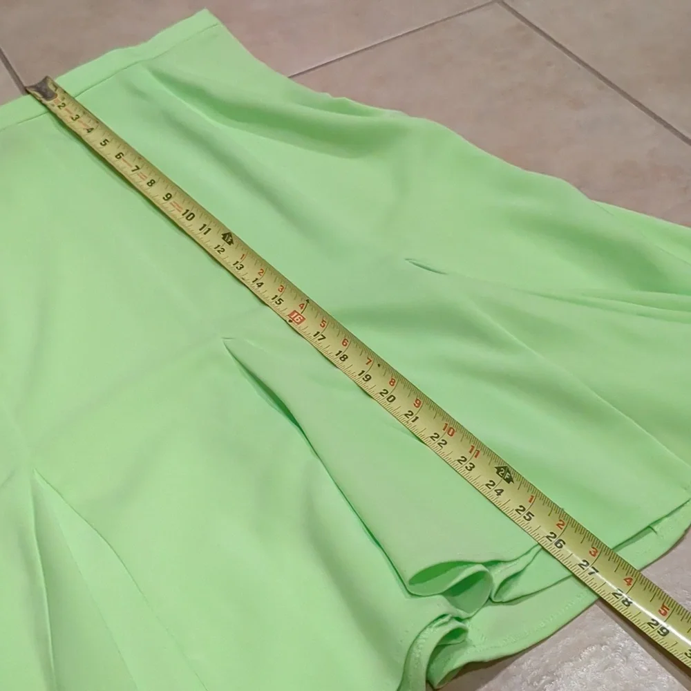 Midnight Velvet Y2K Neon Green Skirt Size 14
